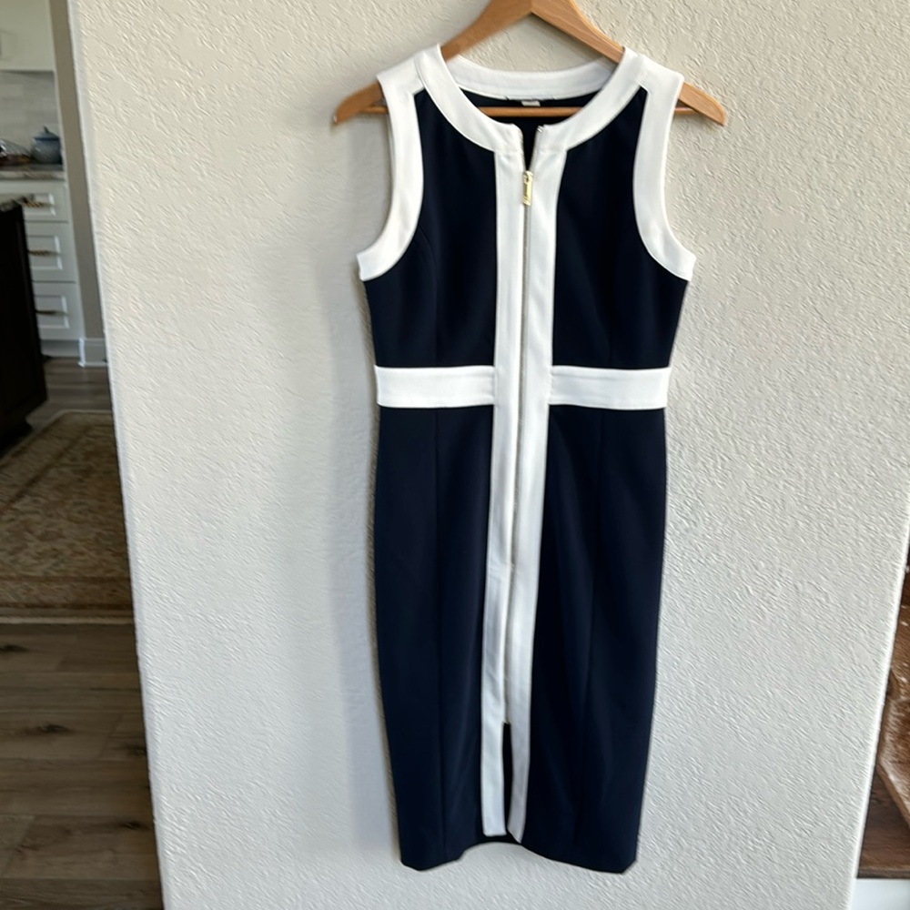 Tommy Hilfiger Front Zipper Sheath Dress